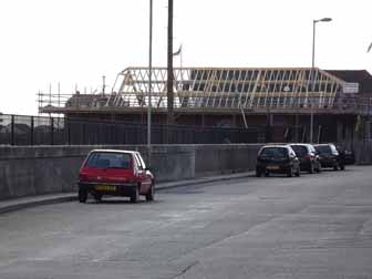 View of the progress from Riverside Road, Gorleston.