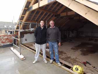 Asa and Jim stop for a photo.